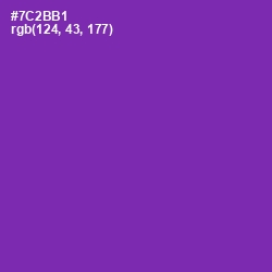 #7C2BB1 - Royal Purple Color Image