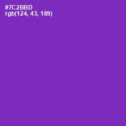 #7C2BBD - Royal Purple Color Image