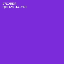 #7C2BDB - Purple Heart Color Image