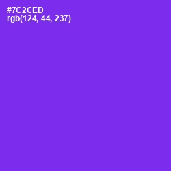 #7C2CED - Purple Heart Color Image