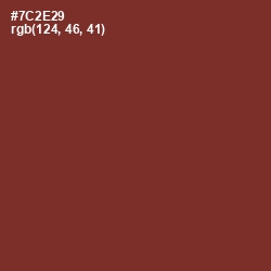 #7C2E29 - Buccaneer Color Image
