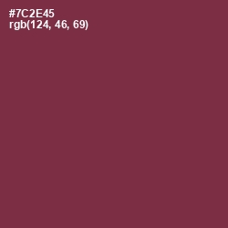 #7C2E45 - Tawny Port Color Image