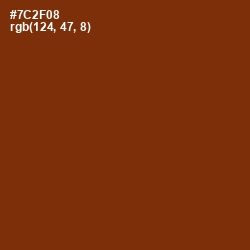 #7C2F08 - Red Beech Color Image