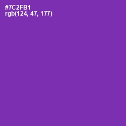 #7C2FB1 - Royal Purple Color Image