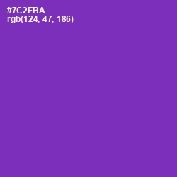 #7C2FBA - Royal Purple Color Image