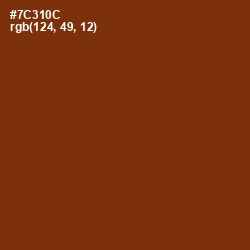 #7C310C - Red Beech Color Image
