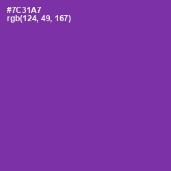 #7C31A7 - Royal Purple Color Image