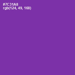 #7C31A8 - Royal Purple Color Image