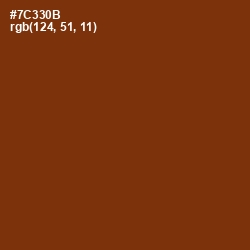 #7C330B - Red Beech Color Image