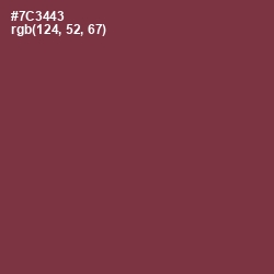 #7C3443 - Tawny Port Color Image