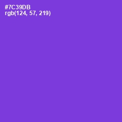 #7C39DB - Purple Heart Color Image