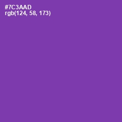 #7C3AAD - Royal Purple Color Image