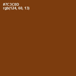 #7C3C0D - Peru Tan Color Image