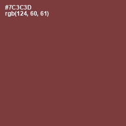 #7C3C3D - Quincy Color Image