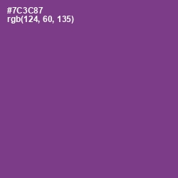 #7C3C87 - Eminence Color Image