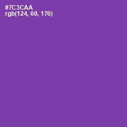 #7C3CAA - Royal Purple Color Image