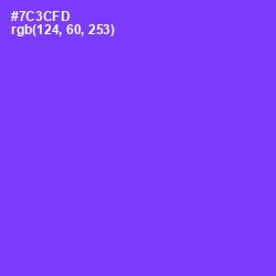 #7C3CFD - Purple Heart Color Image