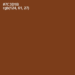 #7C3D1B - Walnut Color Image