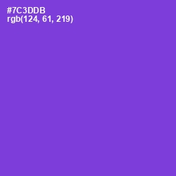 #7C3DDB - Purple Heart Color Image