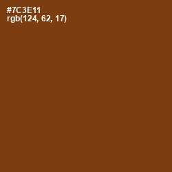 #7C3E11 - Copper Canyon Color Image