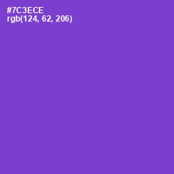 #7C3ECE - Purple Heart Color Image