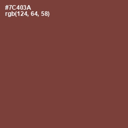 #7C403A - Old Copper Color Image