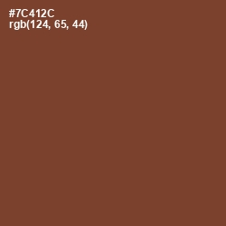 #7C412C - Old Copper Color Image