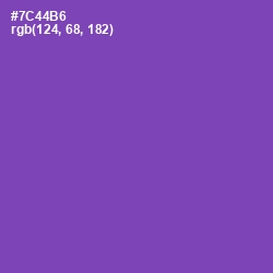 #7C44B6 - Studio Color Image