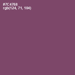 #7C4768 - Salt Box Color Image