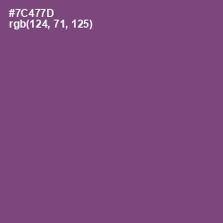 #7C477D - Salt Box Color Image