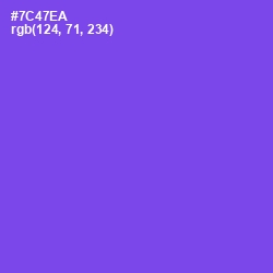 #7C47EA - Fuchsia Blue Color Image