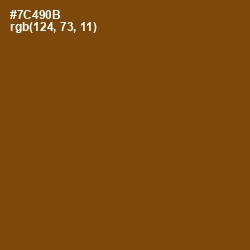 #7C490B - Antique Bronze Color Image