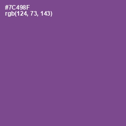 #7C498F - Affair Color Image