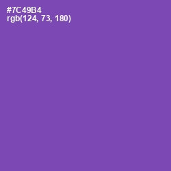 #7C49B4 - Studio Color Image