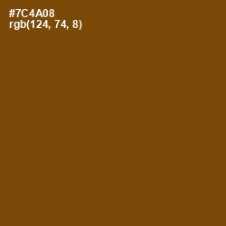 #7C4A08 - Antique Bronze Color Image