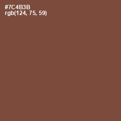 #7C4B3B - Old Copper Color Image