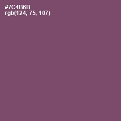 #7C4B6B - Salt Box Color Image