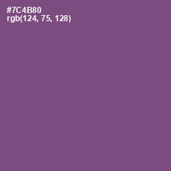 #7C4B80 - Affair Color Image