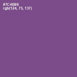 #7C4B89 - Affair Color Image