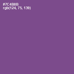 #7C4B8B - Affair Color Image