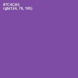 #7C4CA5 - Studio Color Image