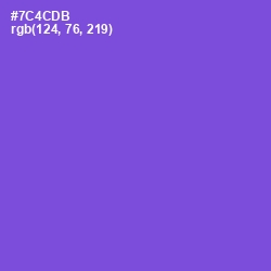 #7C4CDB - Fuchsia Blue Color Image