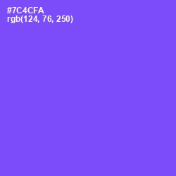 #7C4CFA - Moody Blue Color Image