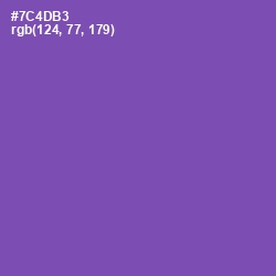 #7C4DB3 - Studio Color Image