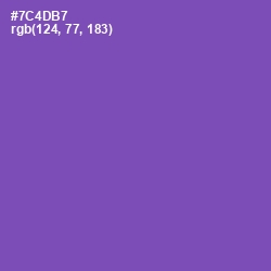 #7C4DB7 - Studio Color Image