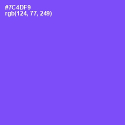 #7C4DF9 - Moody Blue Color Image