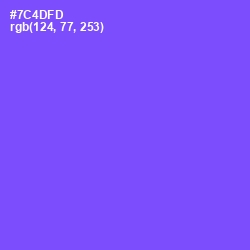#7C4DFD - Moody Blue Color Image