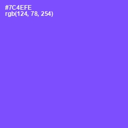 #7C4EFE - Moody Blue Color Image