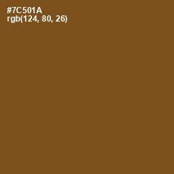 #7C501A - Raw Umber Color Image