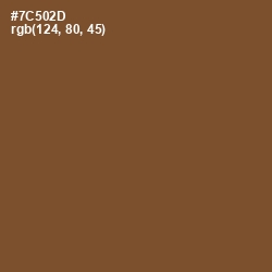 #7C502D - Old Copper Color Image